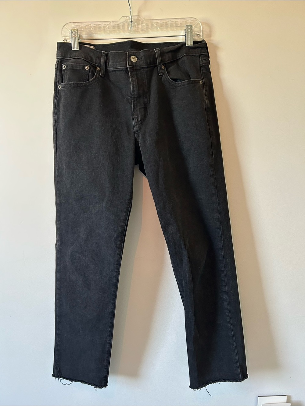 GAP Women's Black Relaxed Girlfriend Mid Rise Jeans